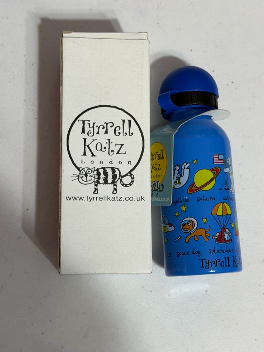Tyrrell Katz Blue Space Kids Water Bottle